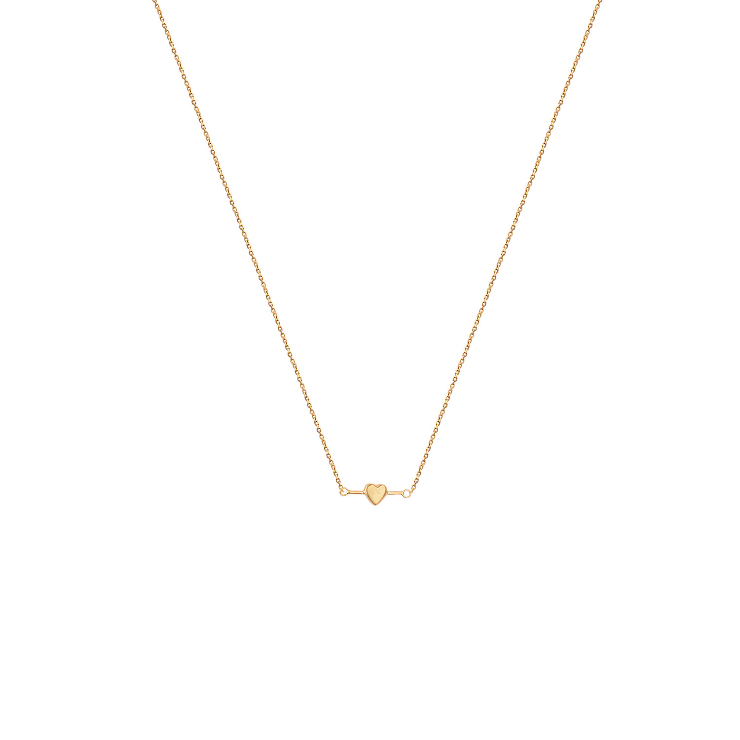 گردنبند-قلب-برجسته-و-خط گردنبند قلب برجسته و خط