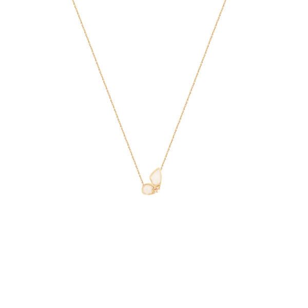 گردنبند پروانه ونکلیف مینایی نیمه