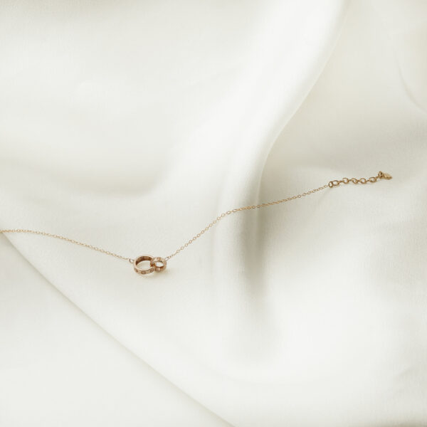 دستبند دو حلقه کارتیه سوپر ظریف الی