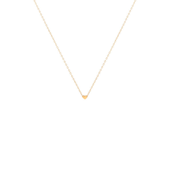 گردنبند تک قلب تخت کوچک