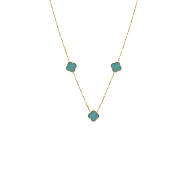 گردنبند طرح ونکلیف بلو اسکای سه تایی جدید