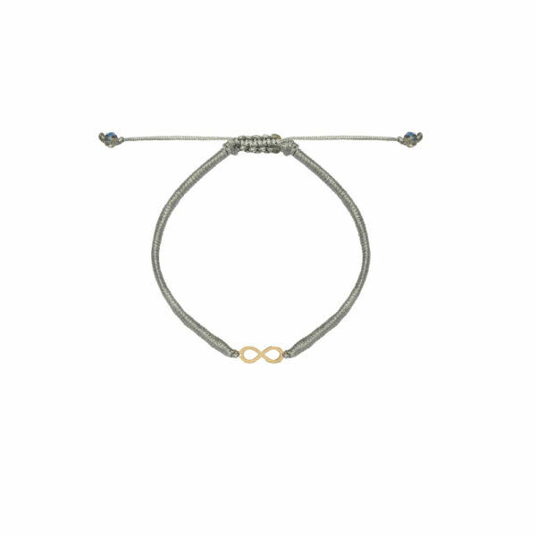 دستبند بی نهایت و بافت طوسی