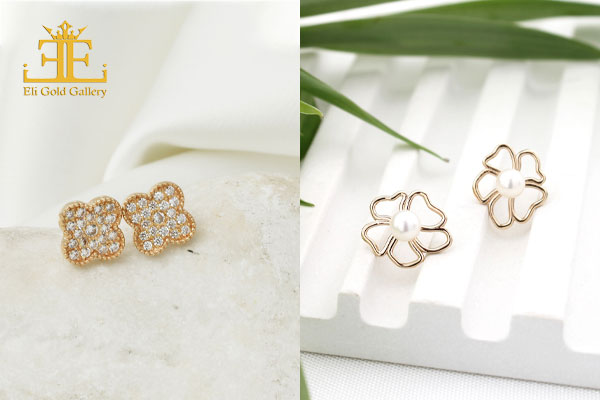 خرید گوشواره طرح گل بهاری