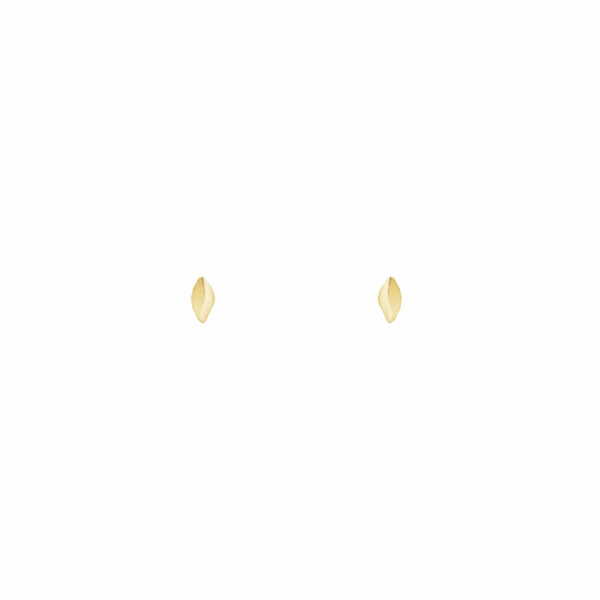 Semi-matte needle leaf earrings