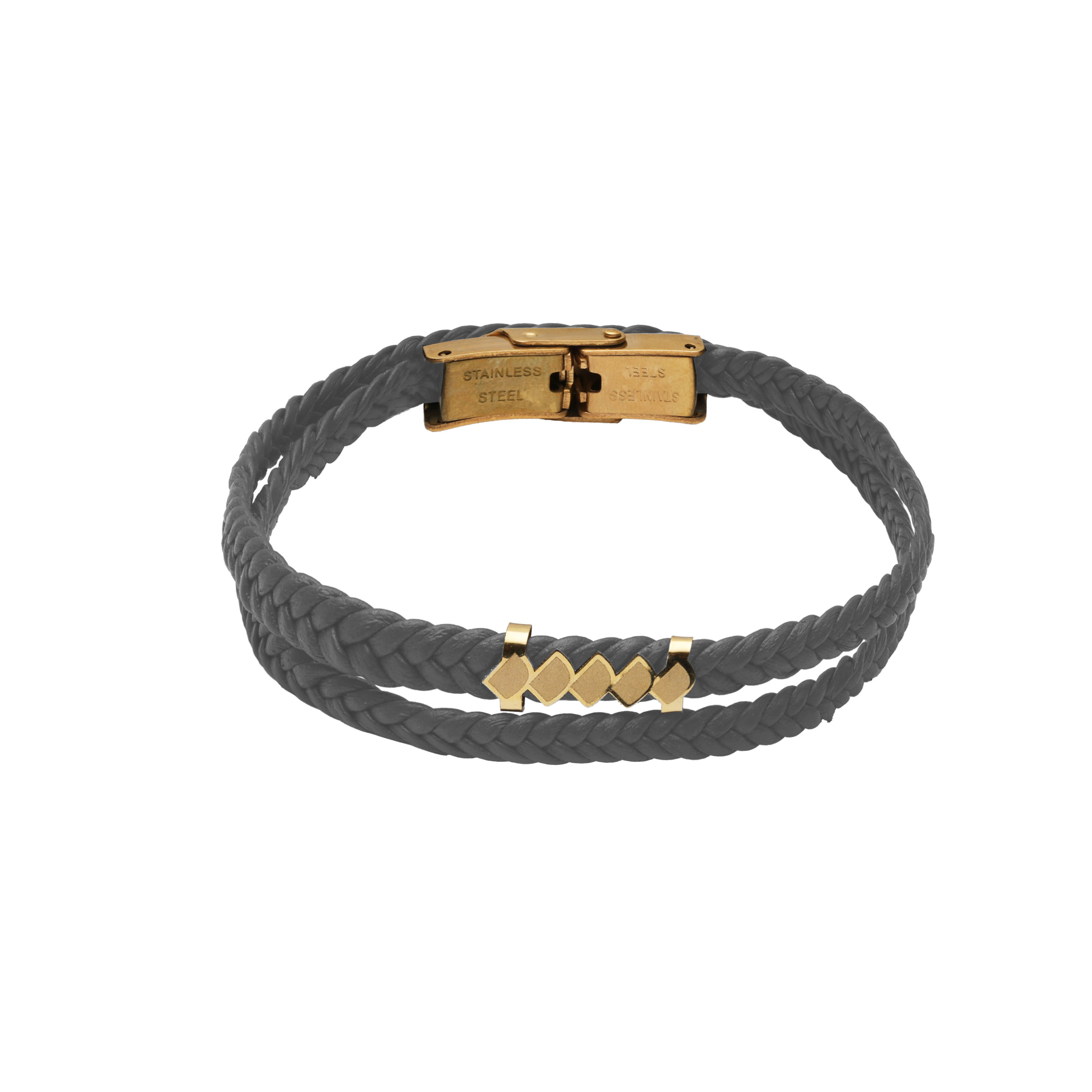 LH76 bracelet and gray leather
