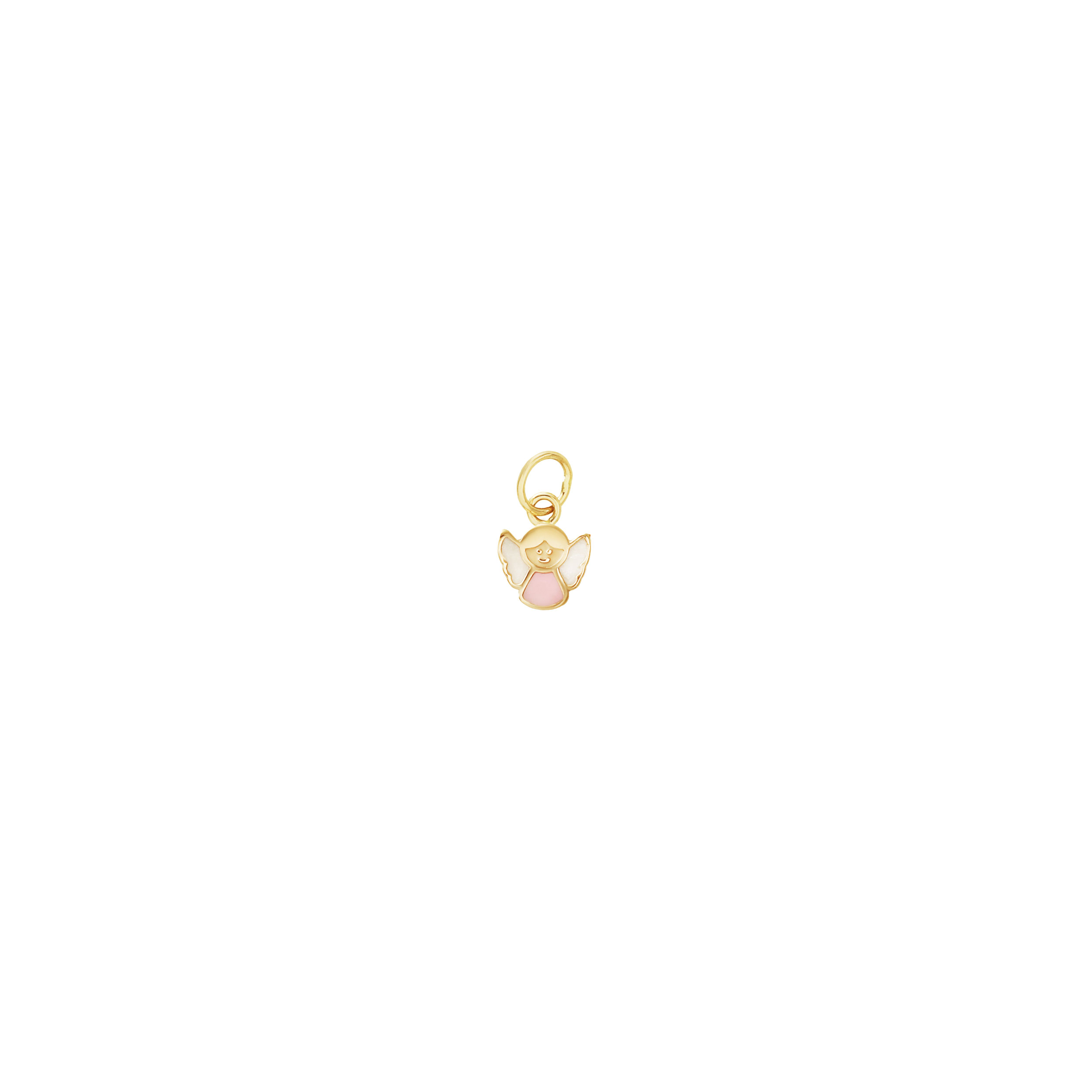 آویز-فرشته-مینایی-و-حلقه-چه Enamel angel pendant and hoop earring