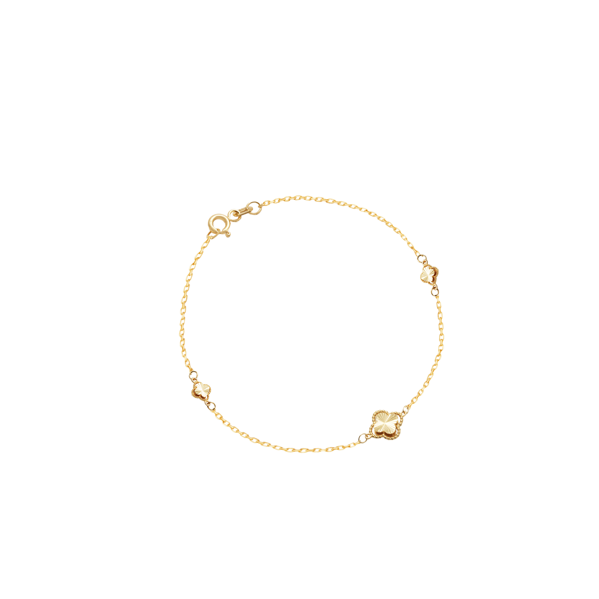 dastband-3vancleef-tarash-doordar-t-motevaset دستبند 3 ونکلیف تراش دور دار ترکیبی متوسط