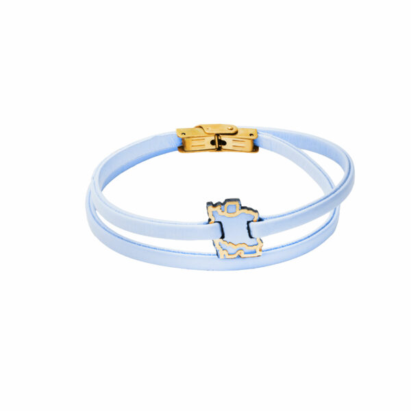 Iran LV1010 bracelet and Tiffany blue women's leather