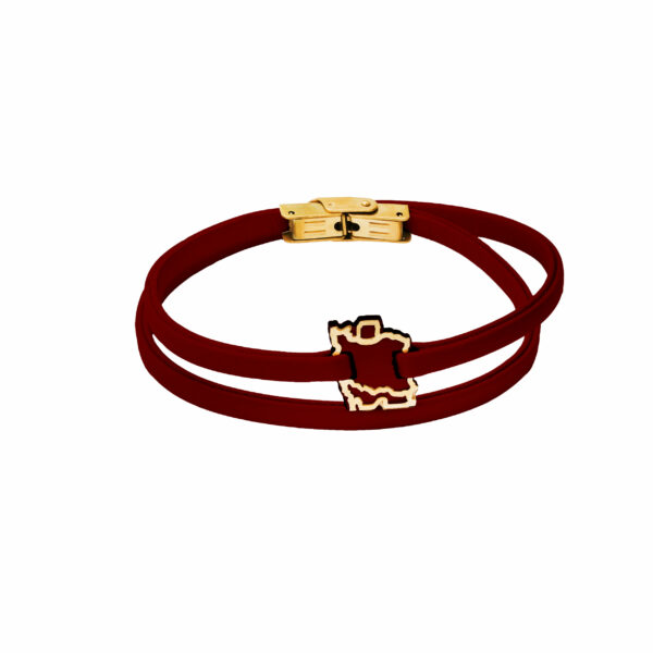 Iran LV1010 bracelet and crimson women's leather