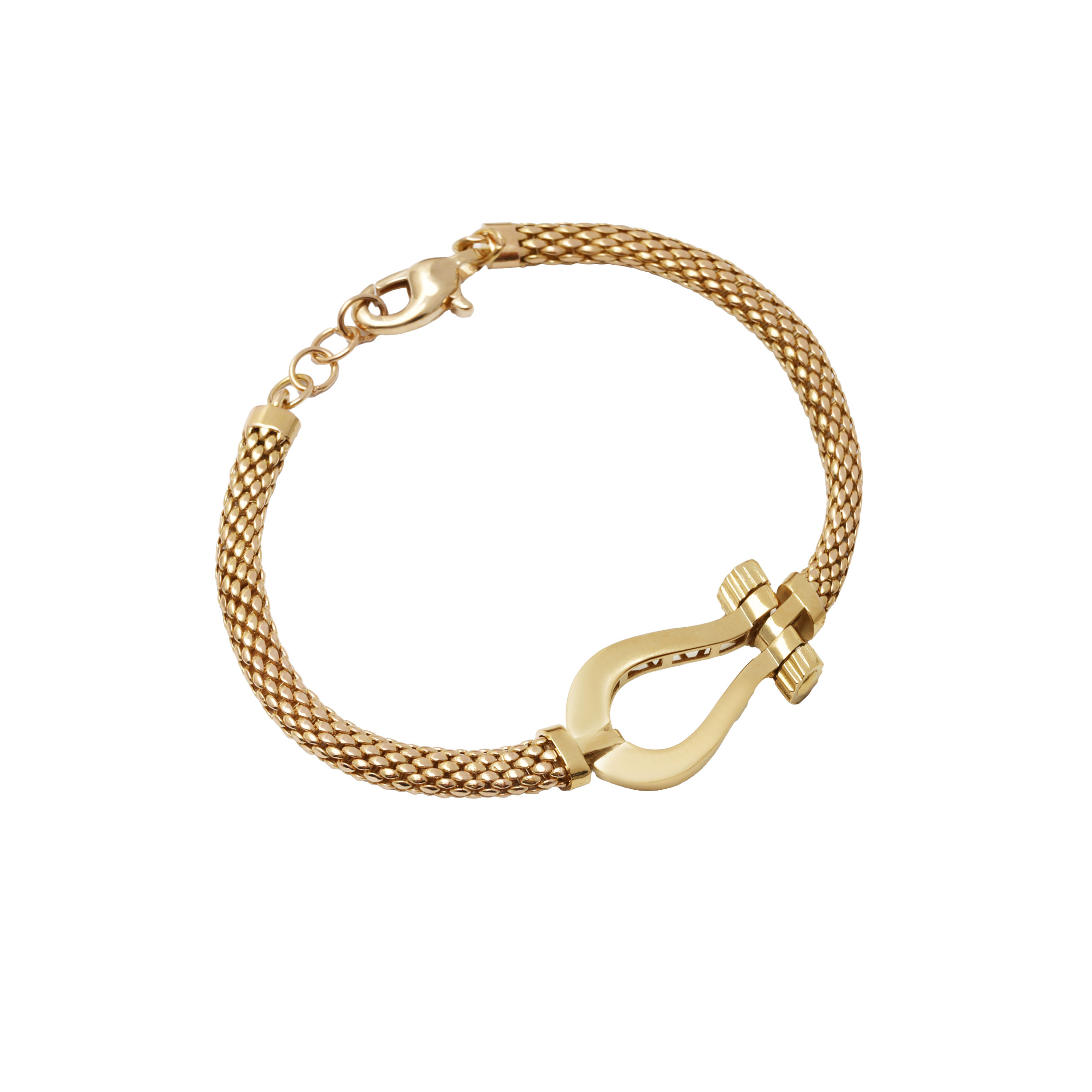 Jessica Omega Gold Bracelet دستبند جسیکا امگا طلایی