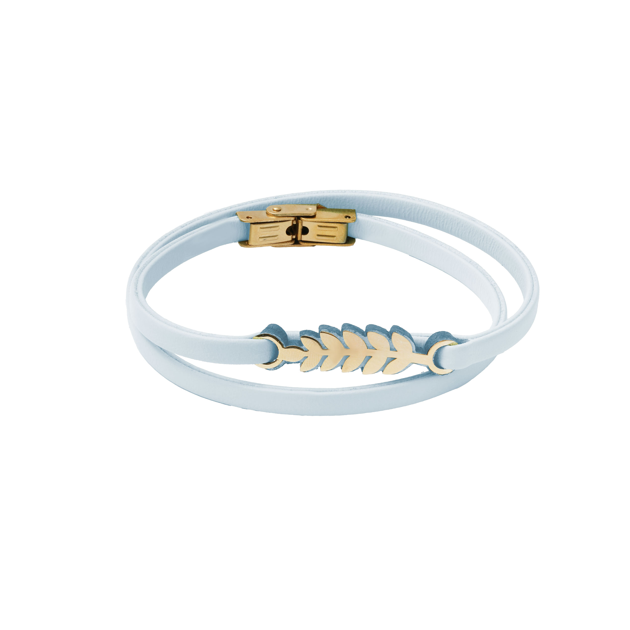 Tiffany Blue Women's Leather and Embossed Cluster Bracelet