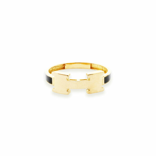 انگشتر هرمس مینایی مشکی