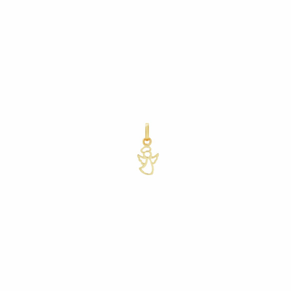 What a delicate angel pendant and ring