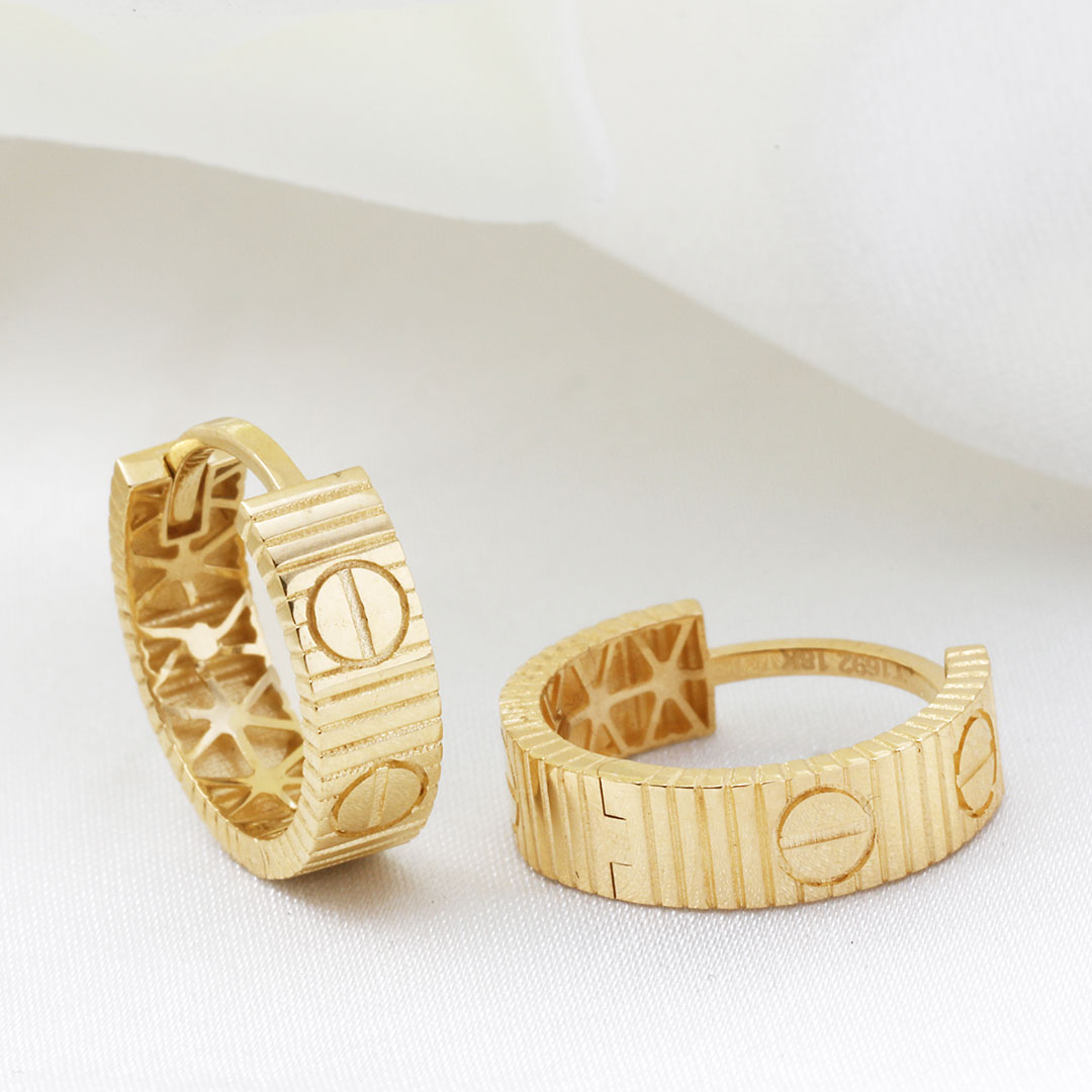 gooshvare-cartier-love-ax2 گوشواره کارتیه LOVE UNLIMITED 0.4 کلیپسی T