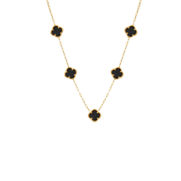 گردنبند طرح ونکلیف سنگ 8 پنج تایی